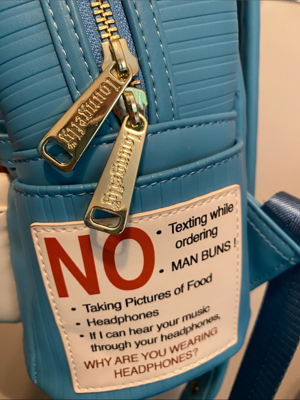 Loungefly Blue Gilmore Girls Luke's Diner Mini Backpack - Picture 16 of 16